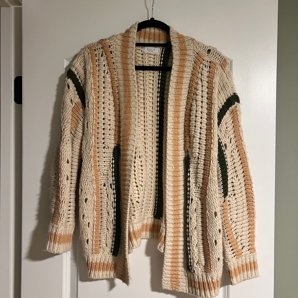 Sage The Label Open Knit Cardigan